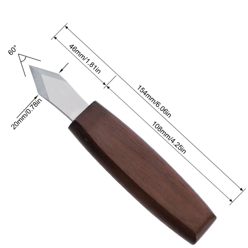 Cuchillo para marcar carpintería, herramienta para esculpir madera, detalle, cuchillo para tallar madera