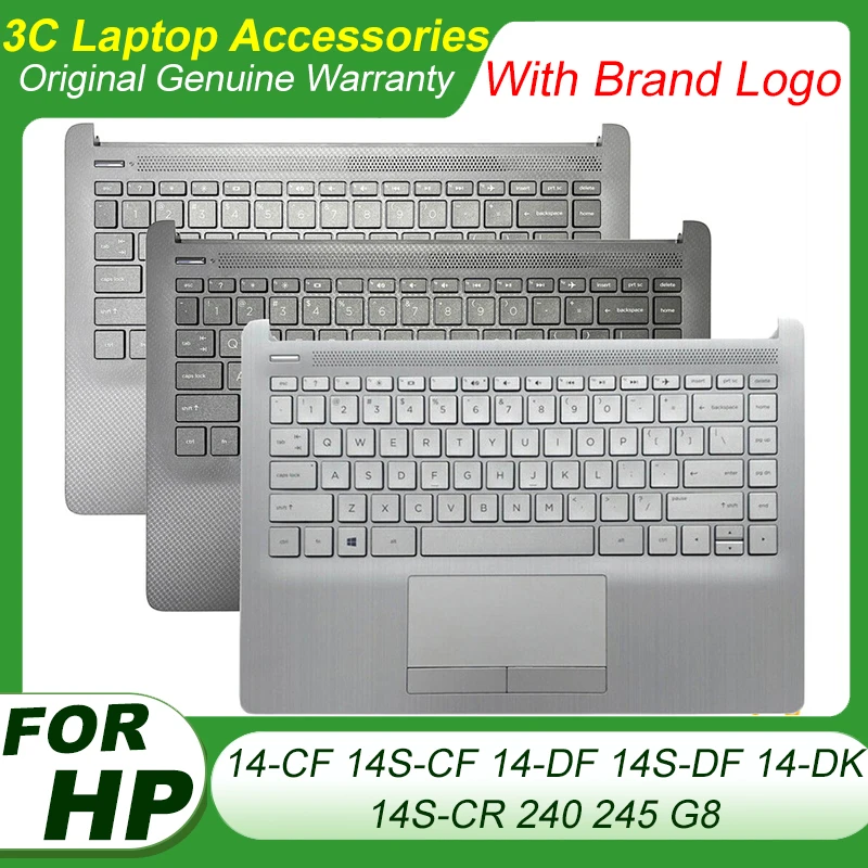 

New US Spanish/Latin Keyboard For HP Pavilion 14-CF 14S-CF 14-DF 14S-DF 14-DK 14S-CR 240 245 G8 Palmrest Upper Cover Touchpad