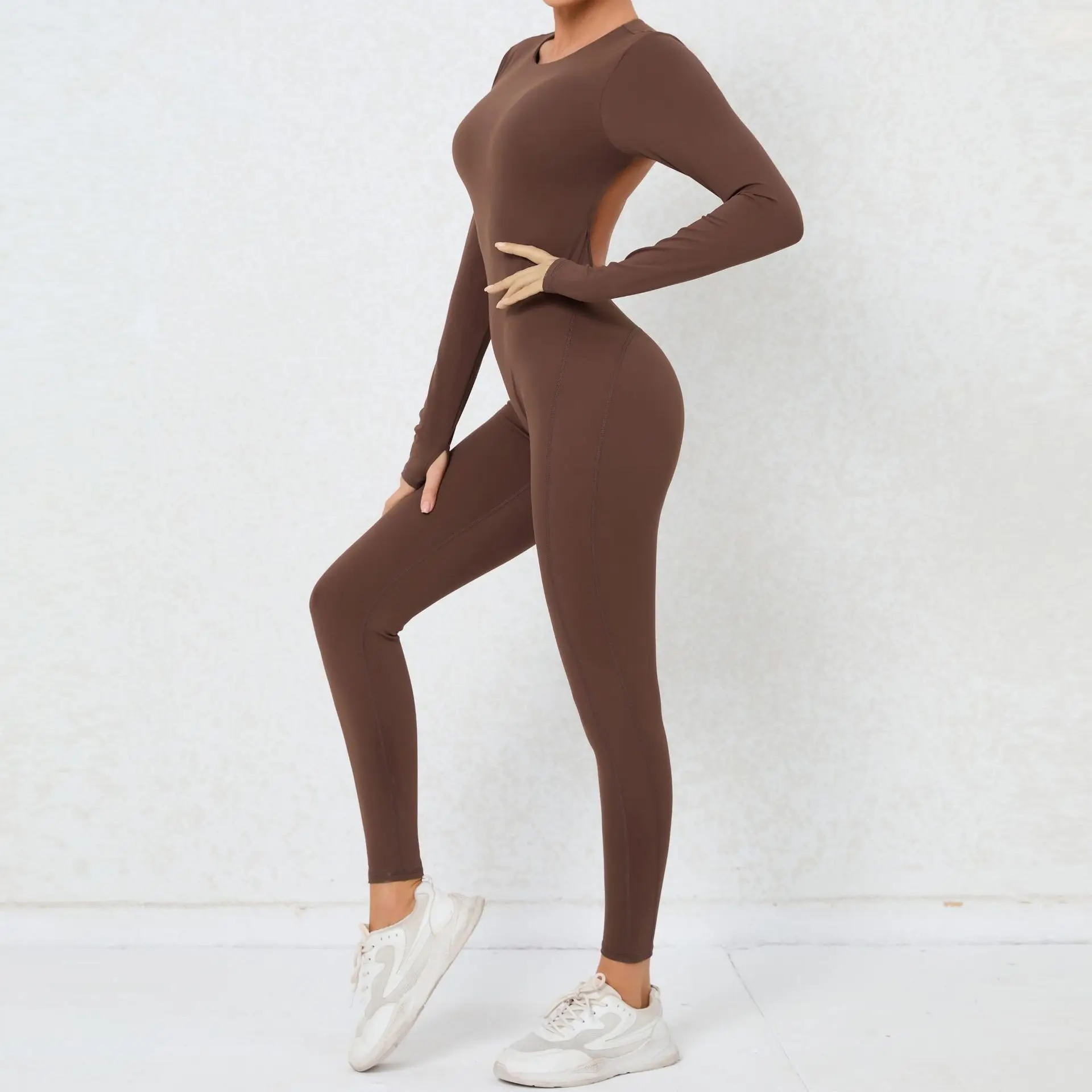 Sexy One-piece Suit Women Sports Jumpsuit Zippers Yoga Clothing Sportswear Set Women Workout Bodysuits Fitness Rompers Female