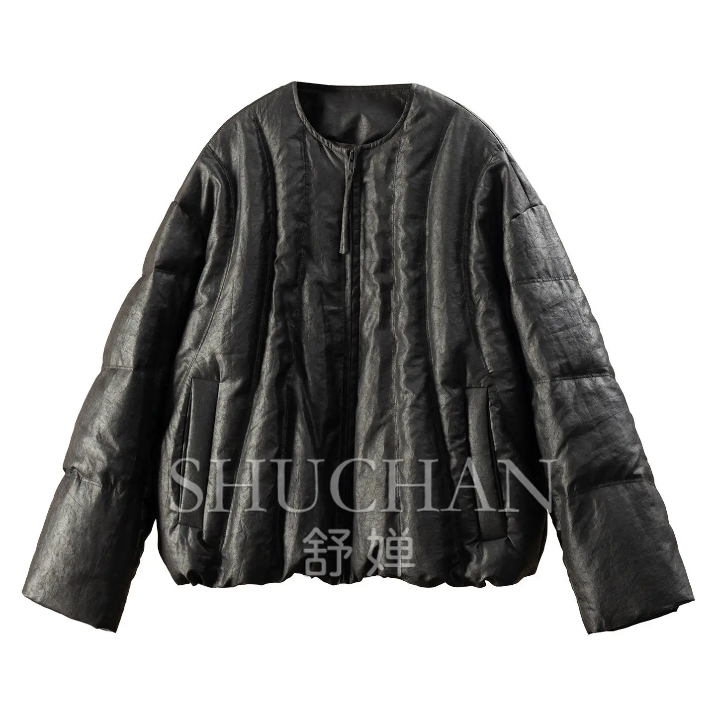 French Sharp Goods Natural Silk Fragrant Cloud Yarn 90 White Goose Down Jacket Women F532