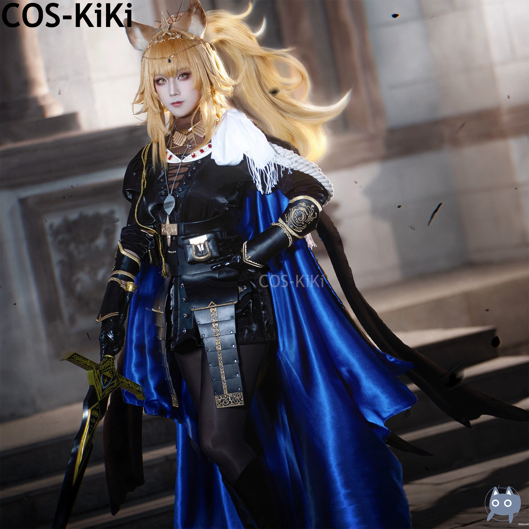 

COS-KiKi Arknights Vina Victoria Game Suit Elegant Dress Uniform Cosplay Costume Halloween Carnival Party Outfit Outfit Women