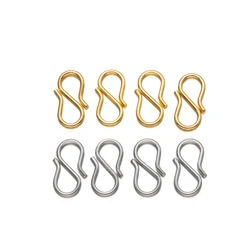 20Pcs Stainless Steel Metal S Hooks Hanging Connector Outdoor Lights Safety Buckle Backpack Pendant Jewelry Making Findings