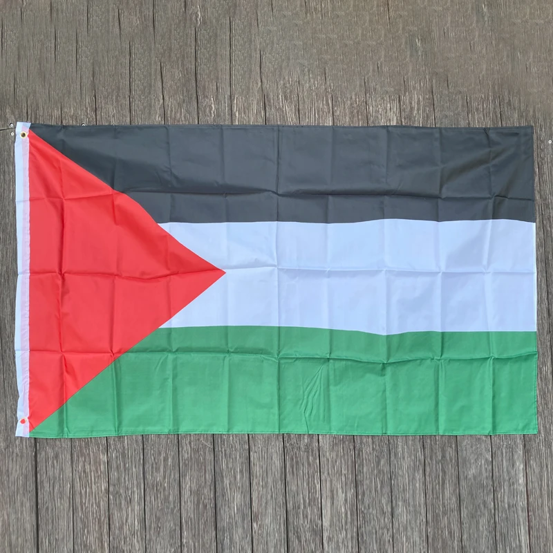 Large Palestine Flag 150 x 90cm hanging High Quality Polyester Gaza Palestinian banner