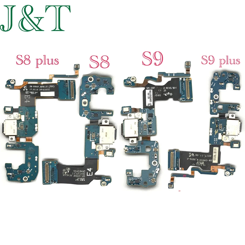 Ori USB Charging Dock Connector Flex Cable Mic Microphone Board For Samsung S8 S9 Plus G950F G955F G960F G965F G930