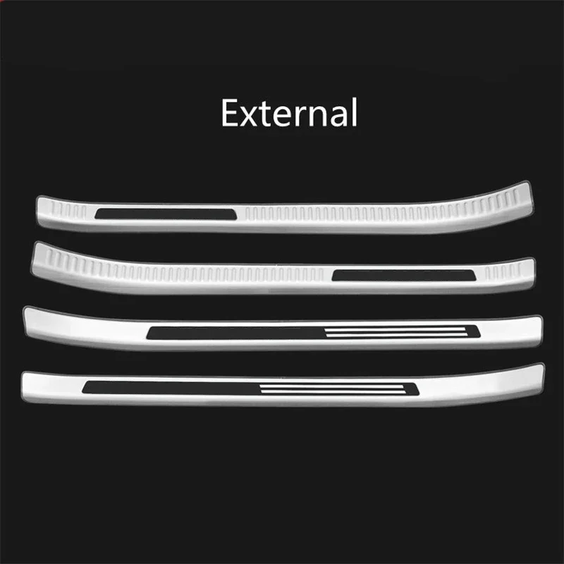 For Volkswagen Teramont Stainless Steel Threshold Guard Trunk Threshold Guard Anti-scratch Protection 2017-2023 Car Accessories