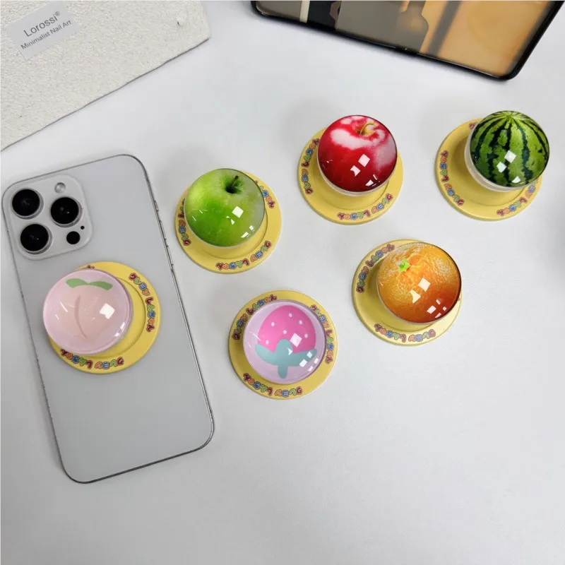 

Kawaii 3D Folding Magnetic Phone Stand in Fruit Shape for MagSafe Phones – Aesthetic and Cool Design for Summer