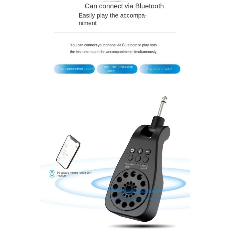 A79E-M600 Electric Blowpipe Small Speaker Effect Device In-Line Electric Guitar With Roland Reverb Sound Card Audio