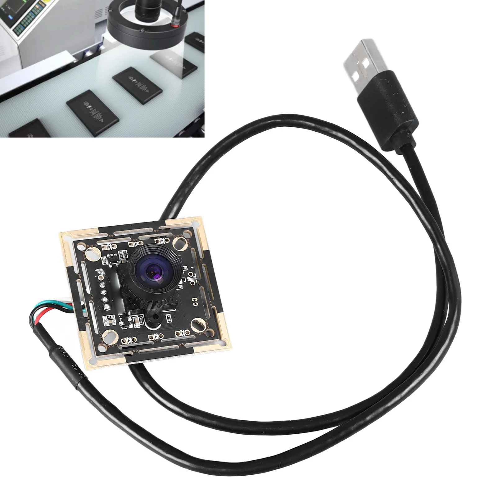 

USB-модуль камеры без драйверов, 0.3 МП, черно-белый, с глобальным затвором, высокоскоростной, 120 кадров/с, чип OV7251, мини-плата веб-камеры