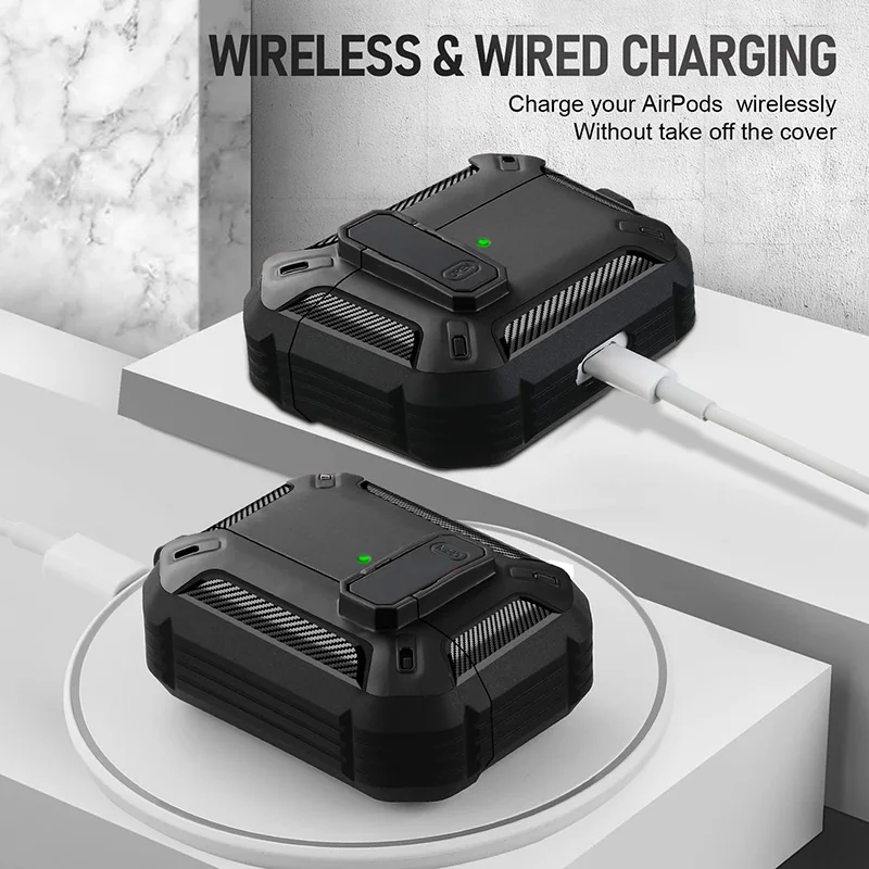 Funda para Auriculares Airpods Pro 2 3 de Apple, Cubierta de Lujo a Prueba de Golpes Tipo Llavero, Accesorios, 2021