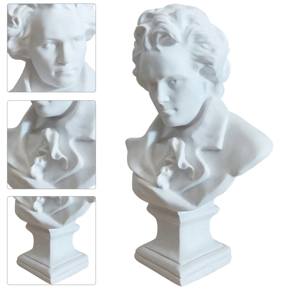

1Pcs Imitation Plaster Resin Portrait Sculpture Bust Nordic European Style Home Decoration Art Decor Ornament