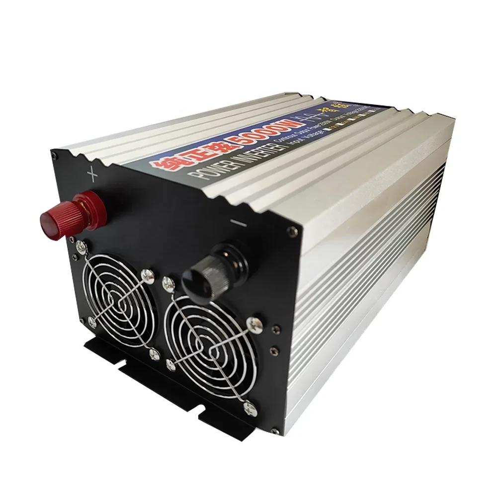 China Factory 5000W Pure Sine Wave Inverter Solar Power  12v 220v DC/AC Converter 24v 48v 110v 50hz Off Grid 