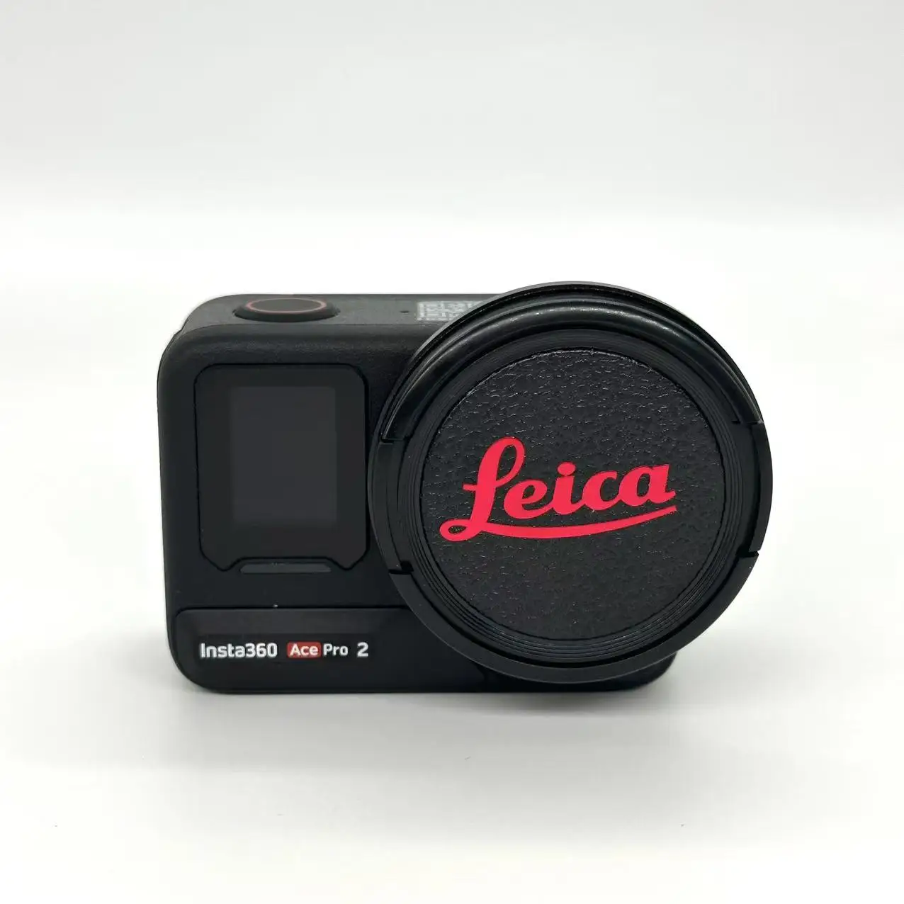 49mm Filteradapterring und Objektivdeckel für Insta360 Ace Pro 2 AcePro Actionkamera Schutzabdeckung mit Leica-Logo Zubehör