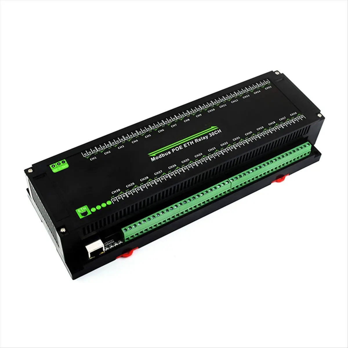 A64I 30-Ch Ethernet Relay Module, Modbus RTU/Modbus Protocol, PoE Port with Various Isolation Protection Circuits
