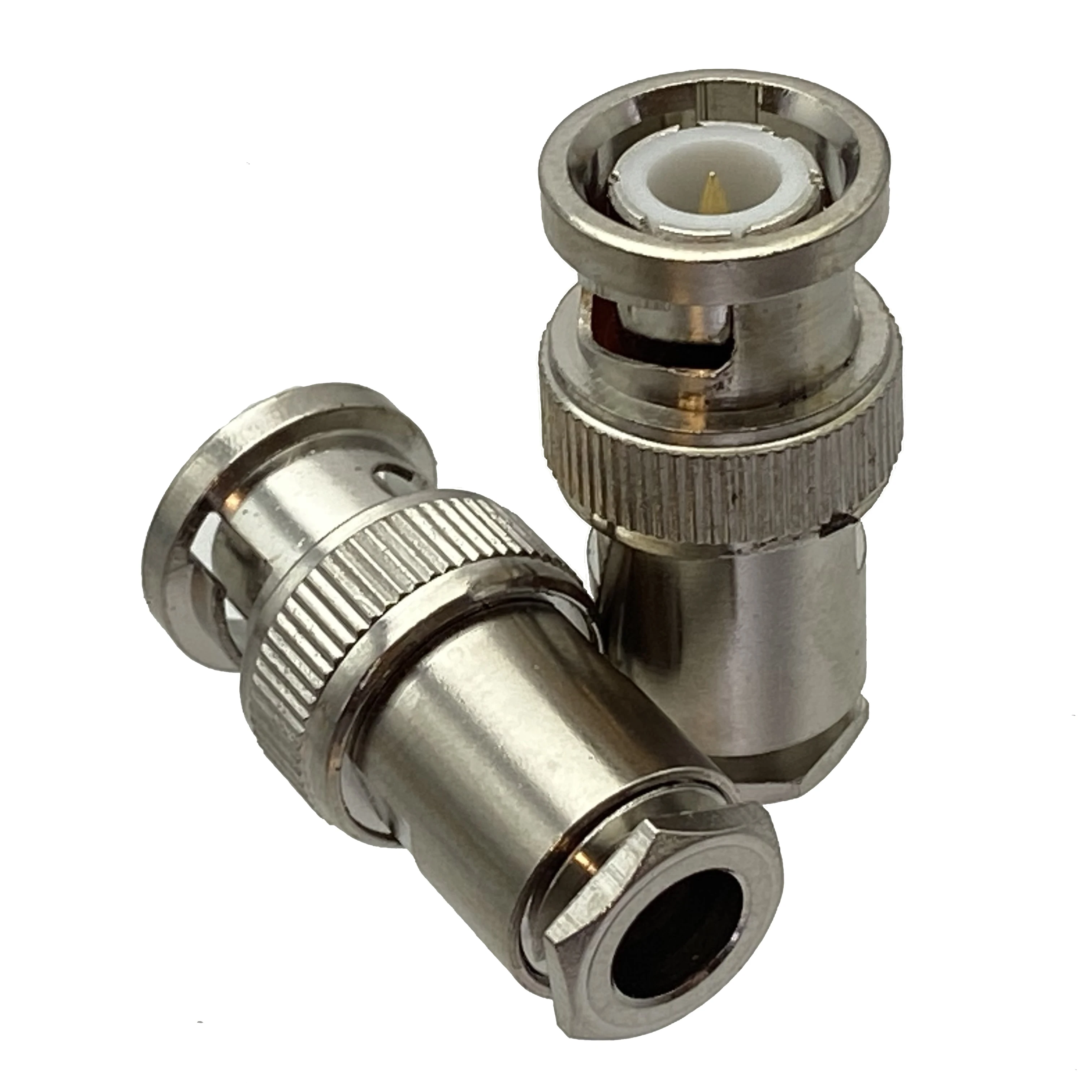 Connector BNC Male Plug Clamp RG174 RG316 / RG58 RG142 / RG8X / RG5 RG6 / RG8 LMR400 Cable RF Coaxial Straight & Right angle