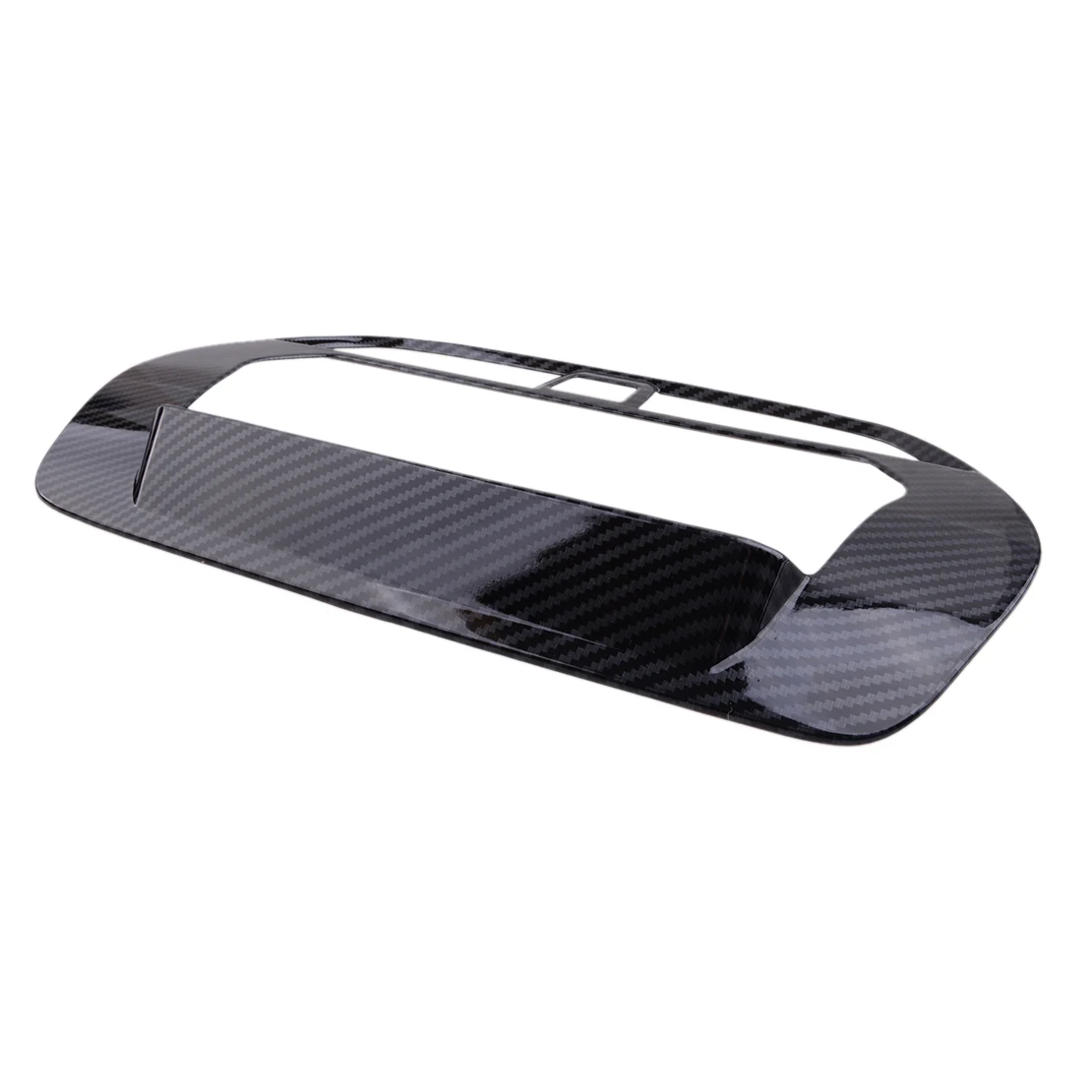 Compartimento Central delantero de coche, cubierta de marco de navegación, moldura decorativa, textura de fibra de carbono ABS, apto para Nissan Teana Altima 2019 2020