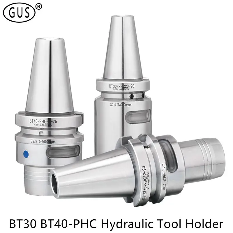 GUS BT30 BT40 Hydraulic Tool Holder PHC06 PHC08 PHC10 PHC12 PHC16 PHC20 PHC25 PHC32 Collet Hydraulic Chuck CNC Lathe ToolHolder