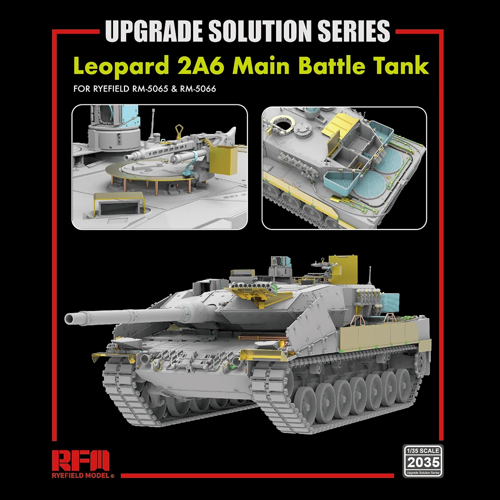 

[Модель Ryefield] RFM RM-2035 1/35 Leopard 2A6 основной боевой танк, обновленное решение для RM-5065 & 5066