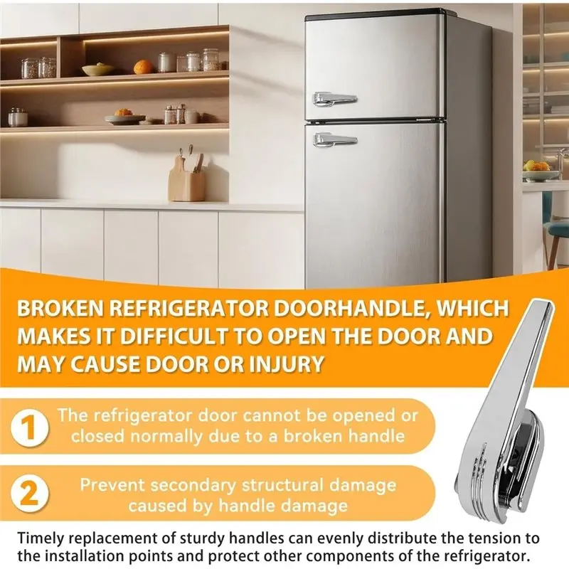 ABBZ-Replacement Refrigerator Door Handle EFR751 2PCS For Frigidaire Doors