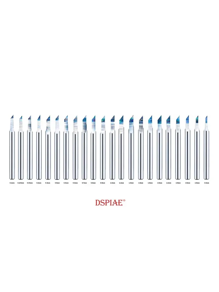 DSPIAE 모델 제작 도구 PB 시리즈 풀 섹션 텅스텐 스틸 푸싱 나이프 헤드, 다중 모델, 0.1-3.0mm