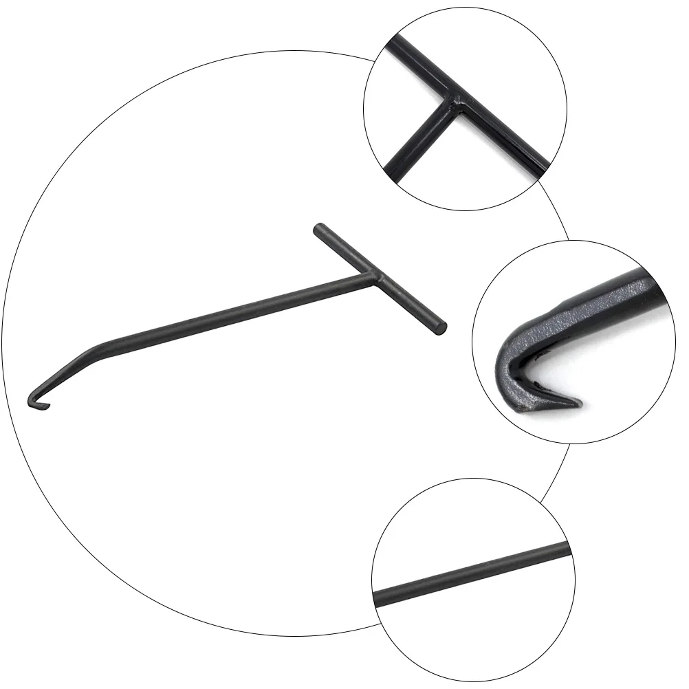 

2pcs Exhaust Pipe Snap Hook Spring Tailpipe Practical Puller Tool T Hook Motorbike Accessories Steel Construction Corrosive