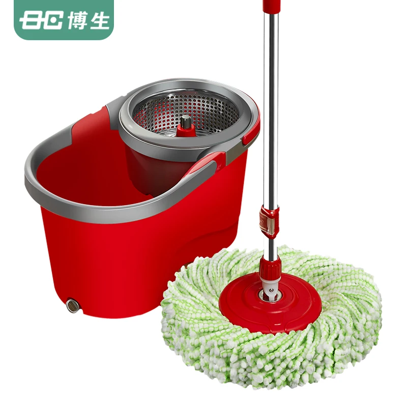 YY One-Drag Hand-Free Cleaning Household Mop Artifact Mop Bucket New