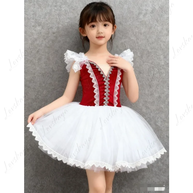 Ballett-Tutu-Langes Gazekleid für Mädchen Gabriella, die die Tochter, die nicht von ihrer Mutter enthalten kann, Giselle's Performance-Kostüm