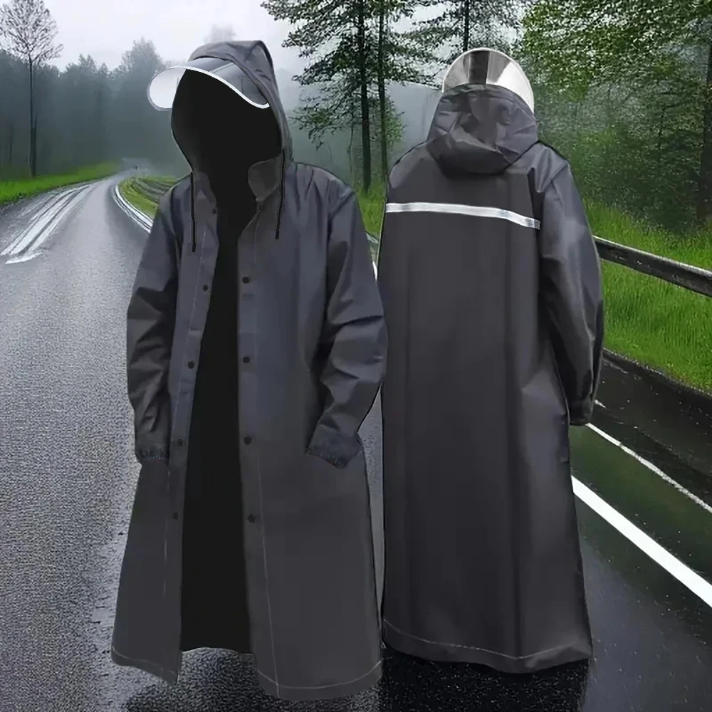 

High Quality Unisex Raincoat Thickened Raincoat Women Waterproof Men Black Camping Cycling and Hiking Waterproof Rainwear Suit