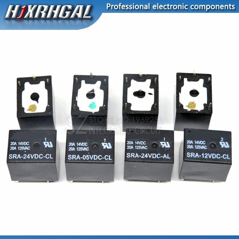 5PCS Relay SRA-12VDC-CL SRA-05VDC-CL SRA-24VDC-CL  Relays 5PINS 12v 5v 24v DC T74 new and original hjxrhgal