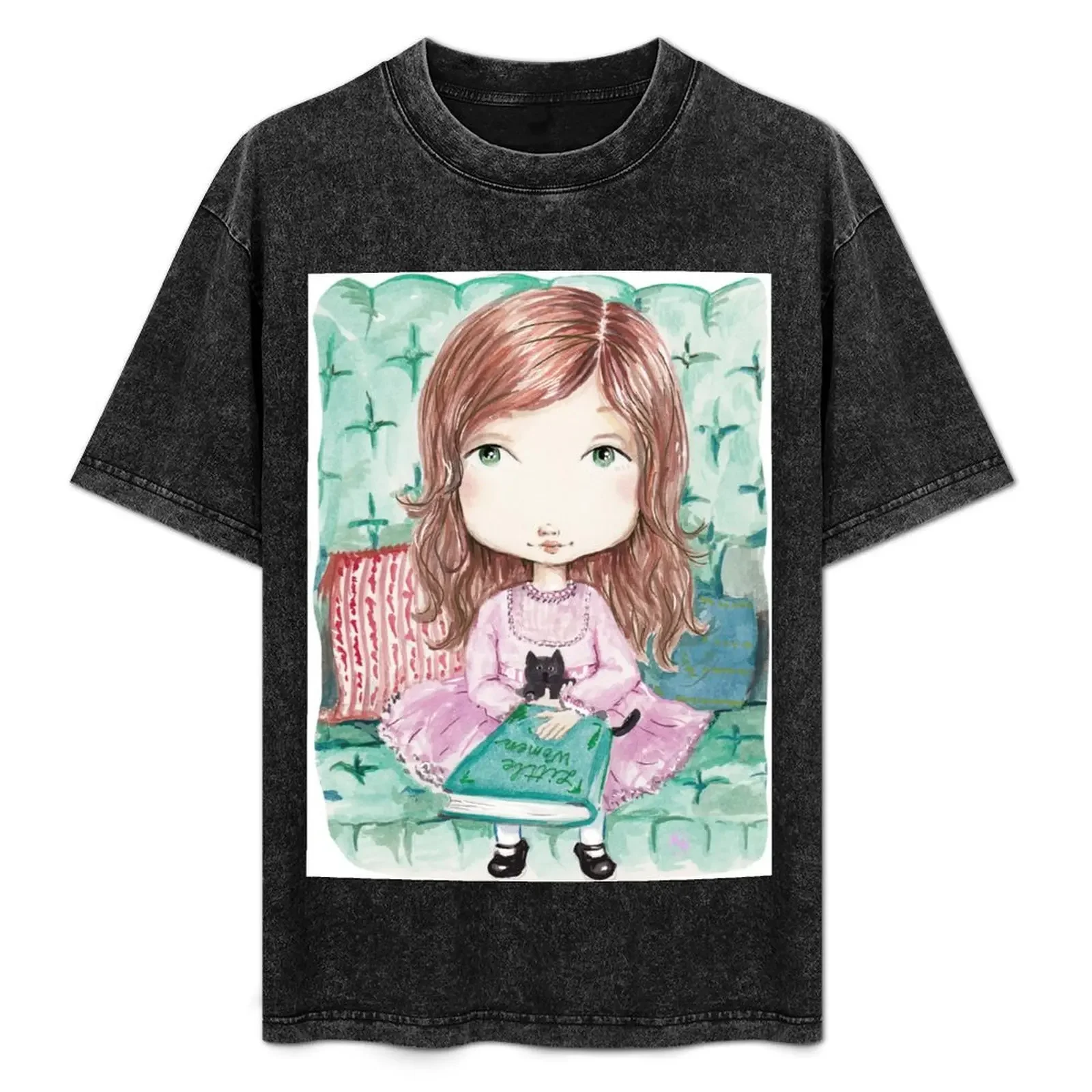 

Little Woman T-Shirt customs kawaii clothes quick-drying Blouse mens workout shirts