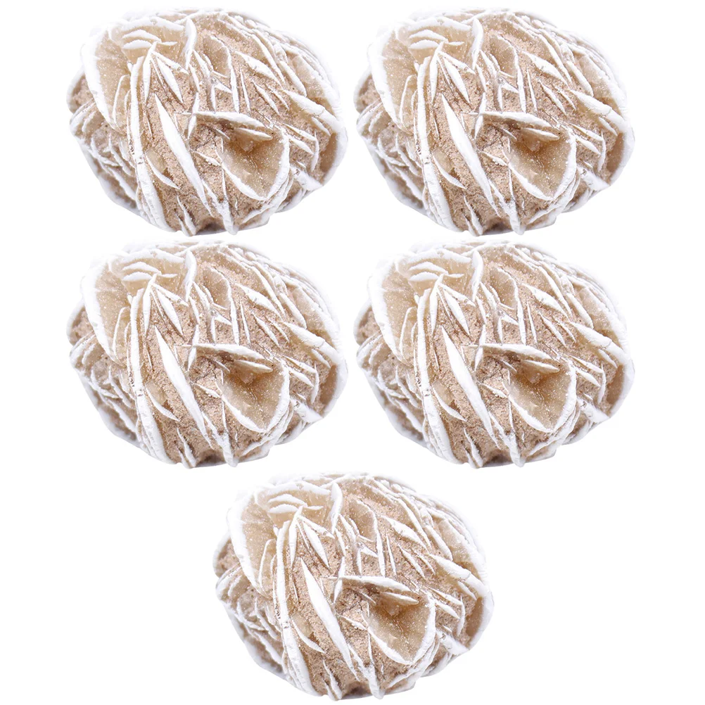 

5Pcs Crystal Stone Irregular Crystal Cluster Ornament Desktop Decoration Feng Shui Adornment Delicate Meditation