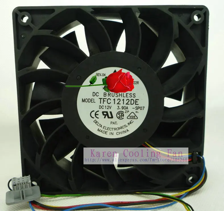 12038 12v 3.9a TFC1212DE Cooling fan 12cm