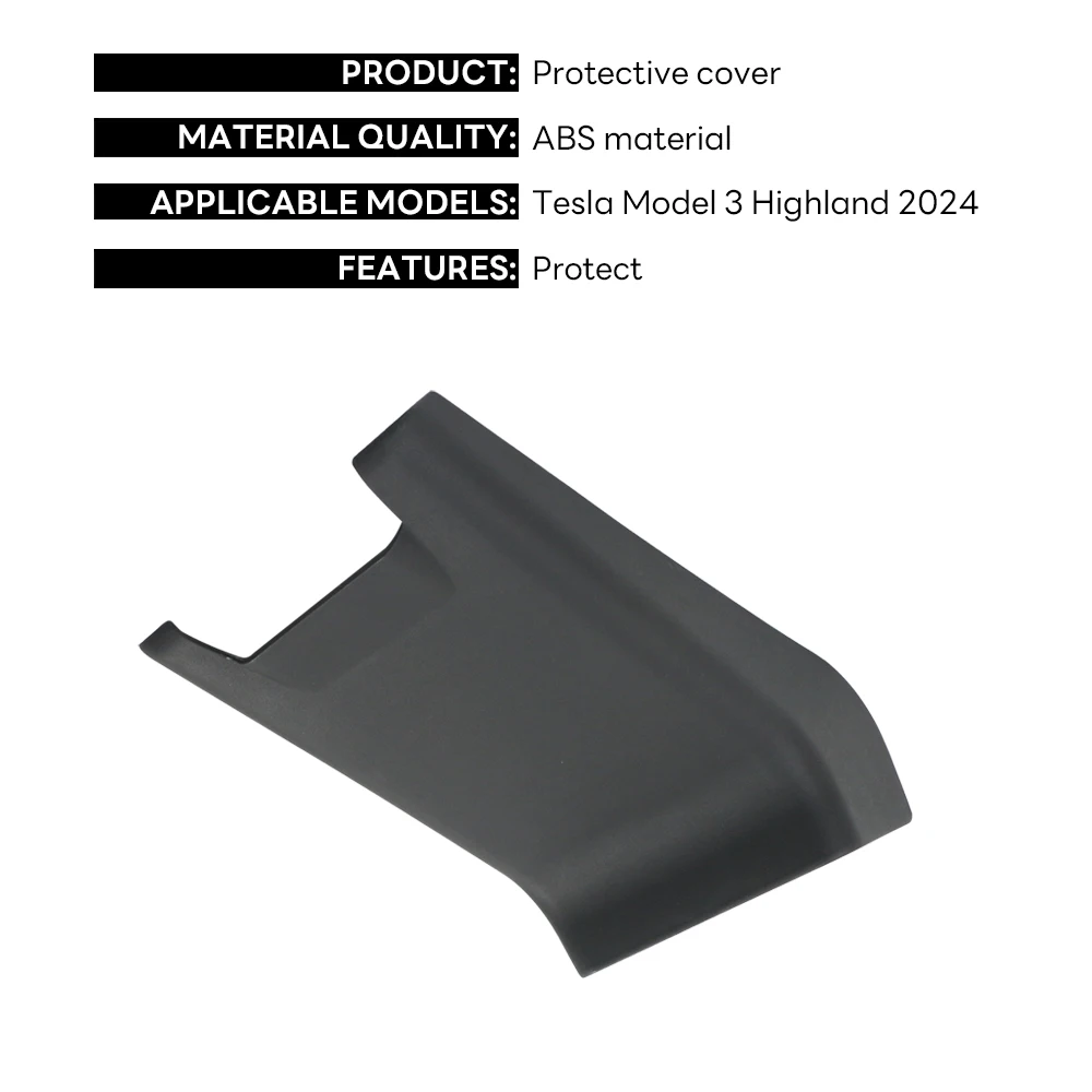 For Tesla Model 3 Highland 2024 Central Armrest Box Rear Seat Child Anti-Kick Board Anti Dirty Kickproof Model3 Protection Cover