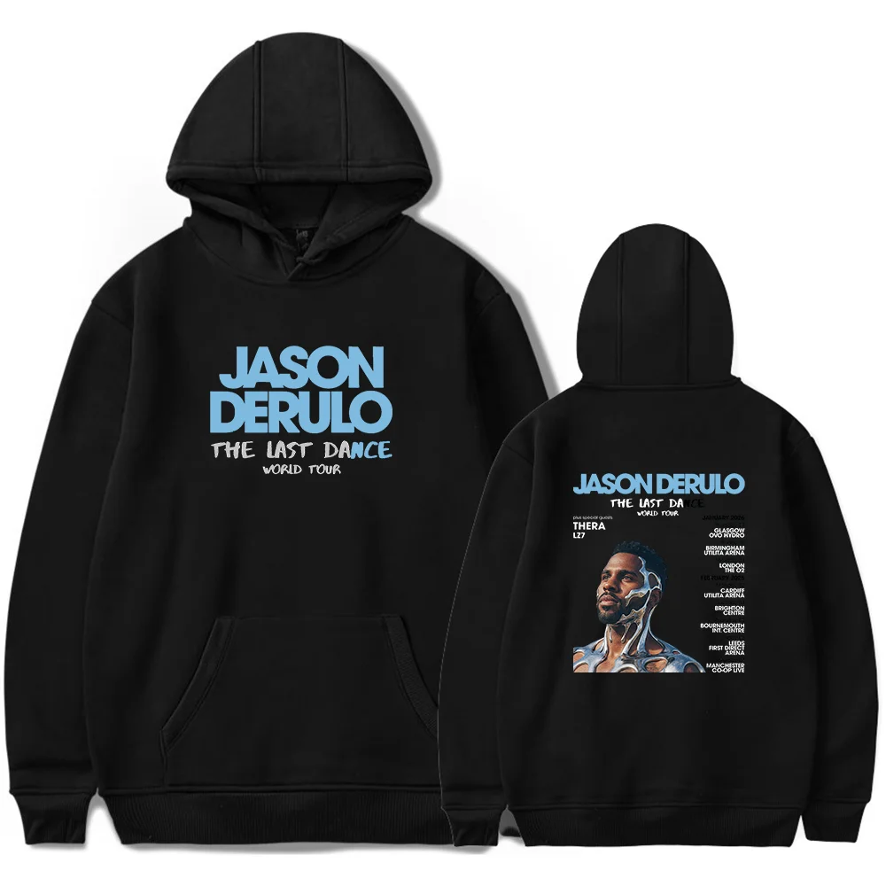 

Jason Derulo Hoodie 2026 The Last Dance World Tour Merch Long Sleeve Unisex Pullover Clothing Sweatshirt