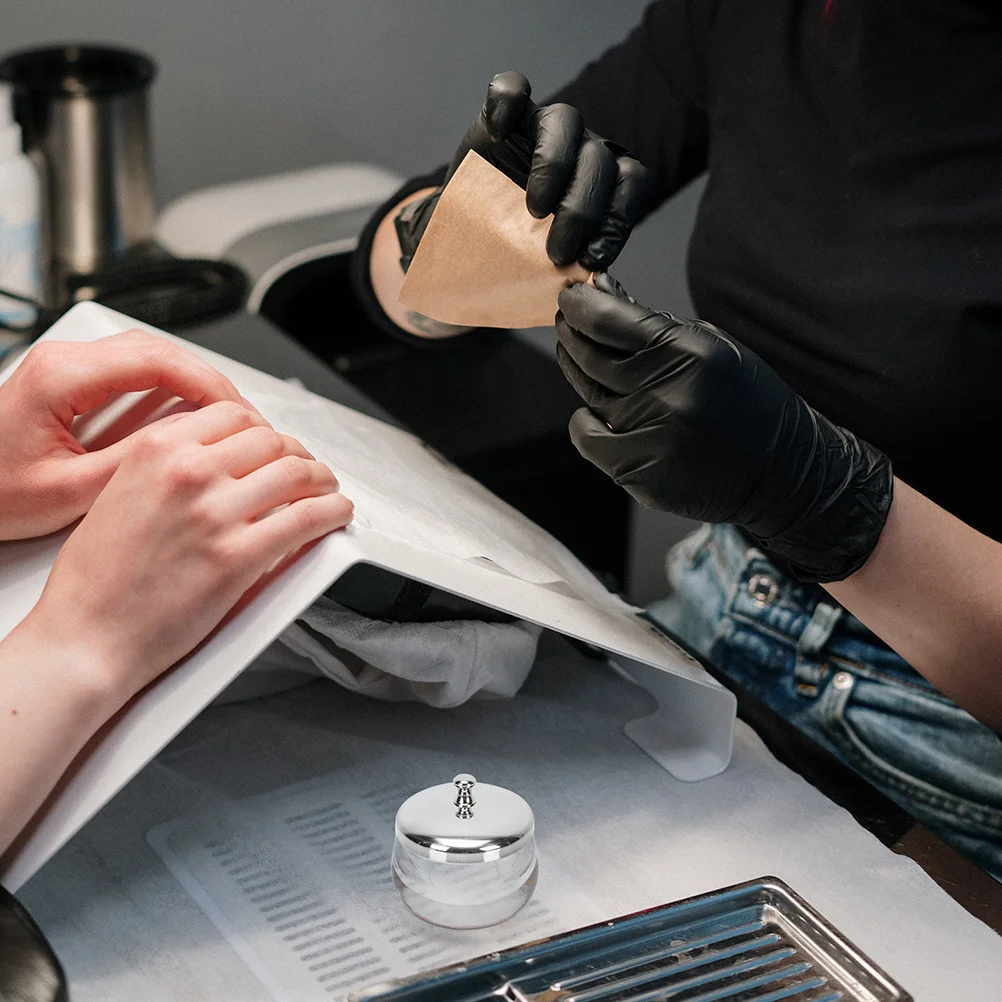 

2 шт. стеклянные чашки для снятия лака, прочный контейнер для жидкости для дизайна ногтей для профессионалов, маникюрный инструмент, маникюрная жидкость, чашка для удержания