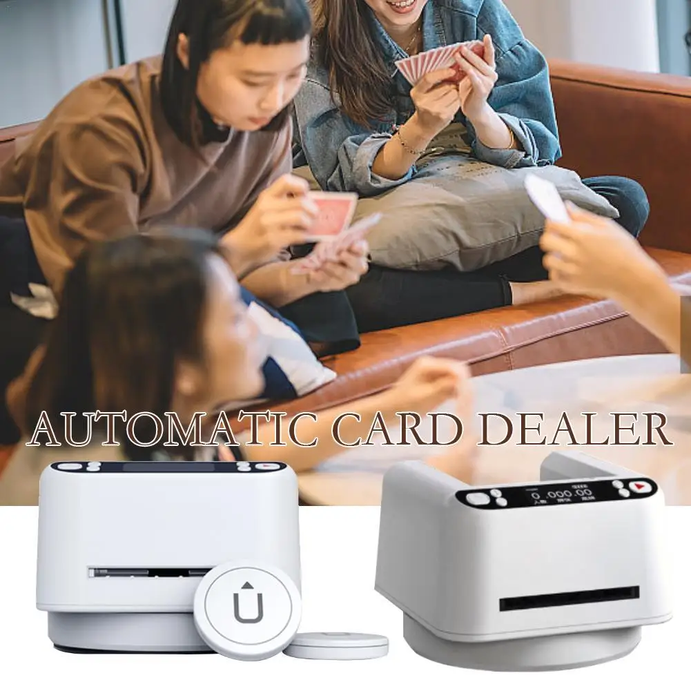 

Automatic Card Dealer Dispenser Playing Card Dealing Tool For Home Casino Poker Rechargeable Playing Card Dealing Machine