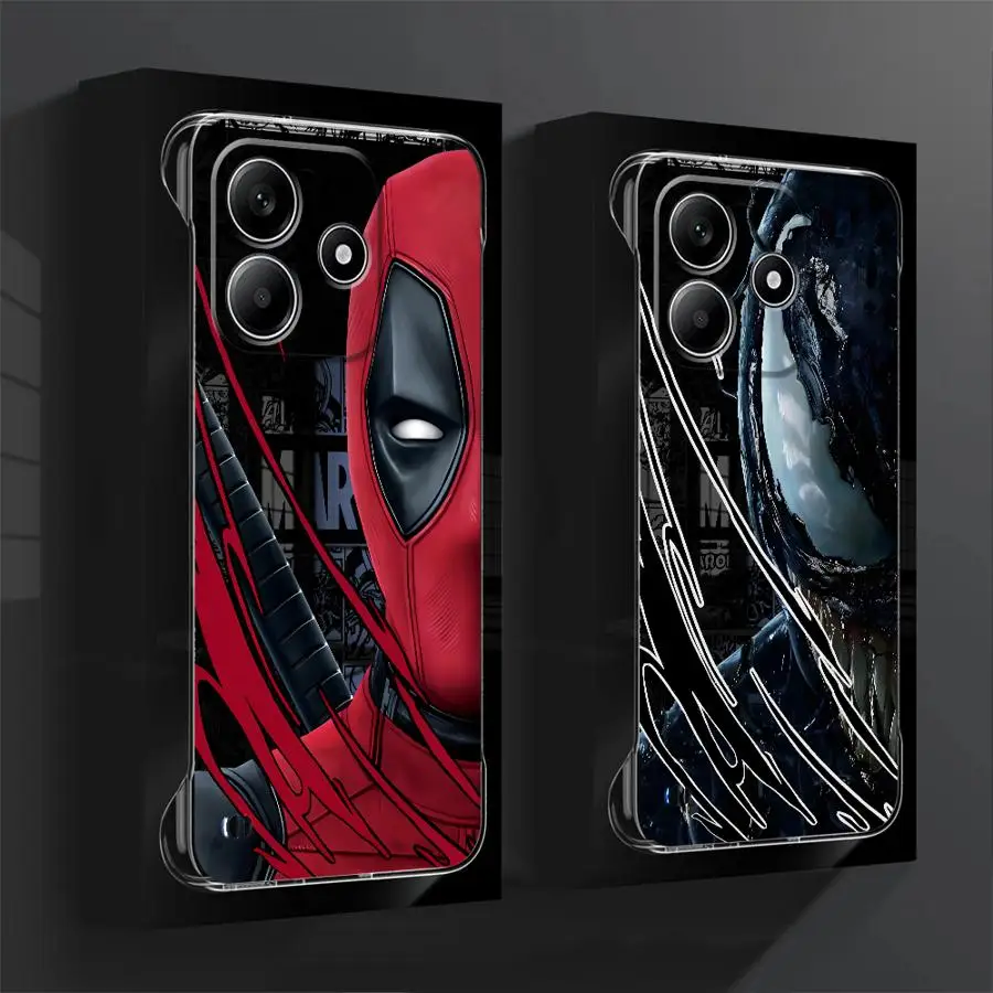 Marvel Deadpool Venom Phone Case for RedmiNote 10Pro4G 12Pro5G 13 14 Pro5G 13 14 ProPlus5G bag