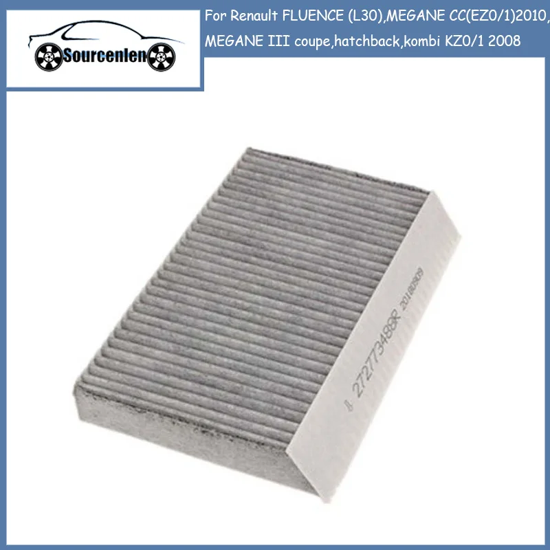 

Cabin Air Filter 272773488R for Renault FLUENCE (L30) MEGANE CC(EZ0/1)2010 MEGANE III Coupe Hatchback Kombi KZ0/1 2008