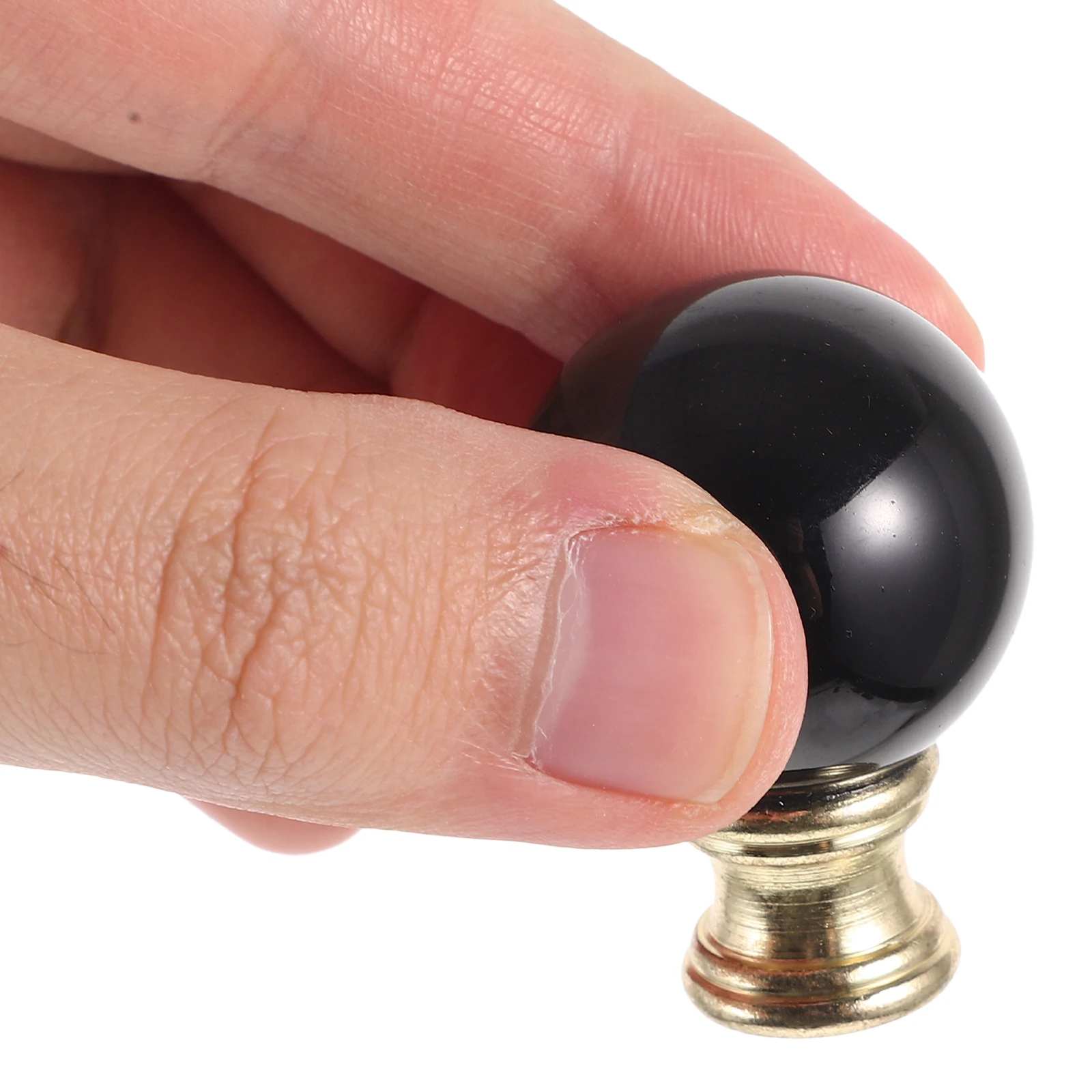

Ball Lamp Finial Cap Knob Decorative for Table Floor Lamp Shade Top Polished Elegant Texture Finials for Lamps