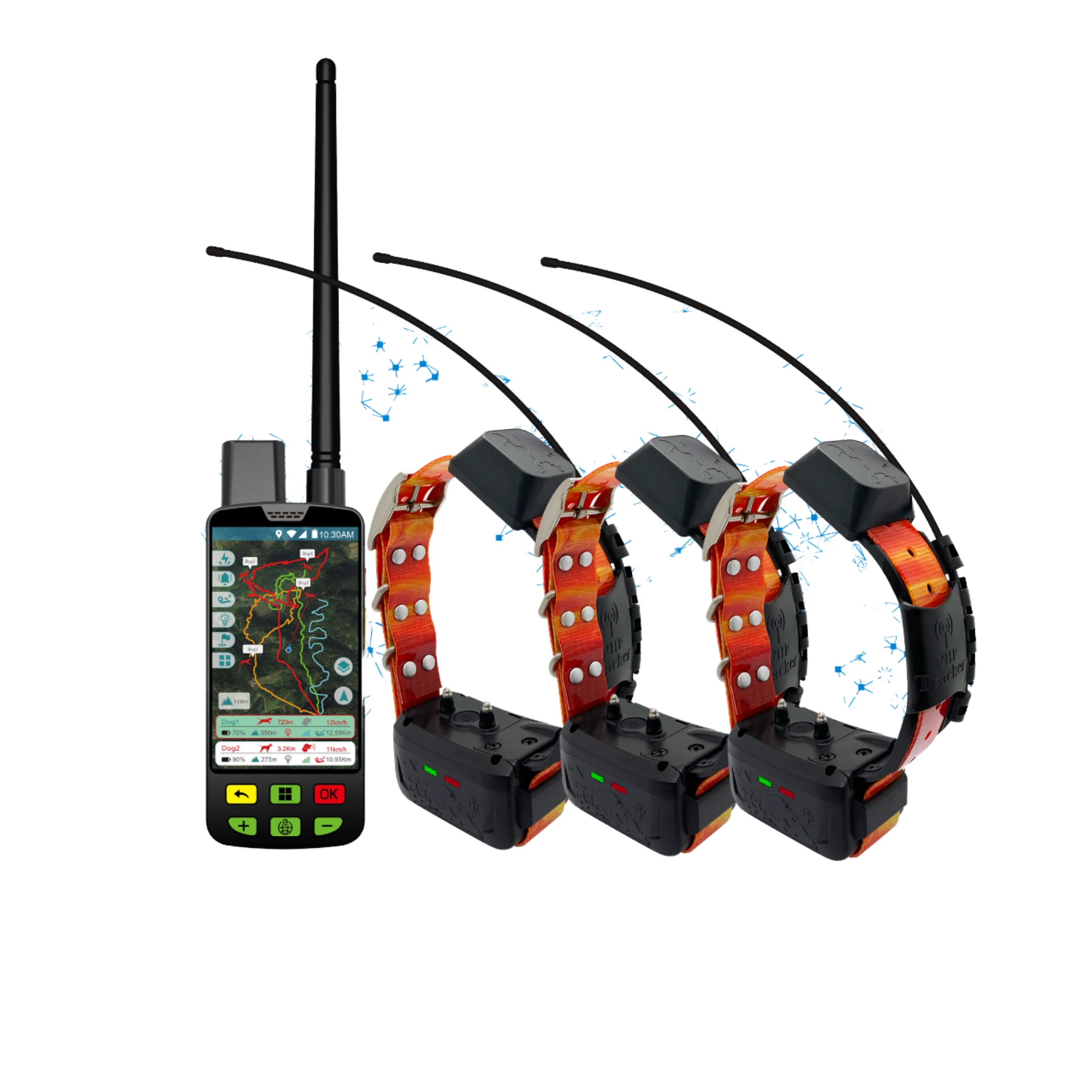 

Eseek TrailBlazer Pro Pet Tracker GPS Navigator Waterproof Silicone Plastic Collar 4G Network Android OS GSM GPS Positioning