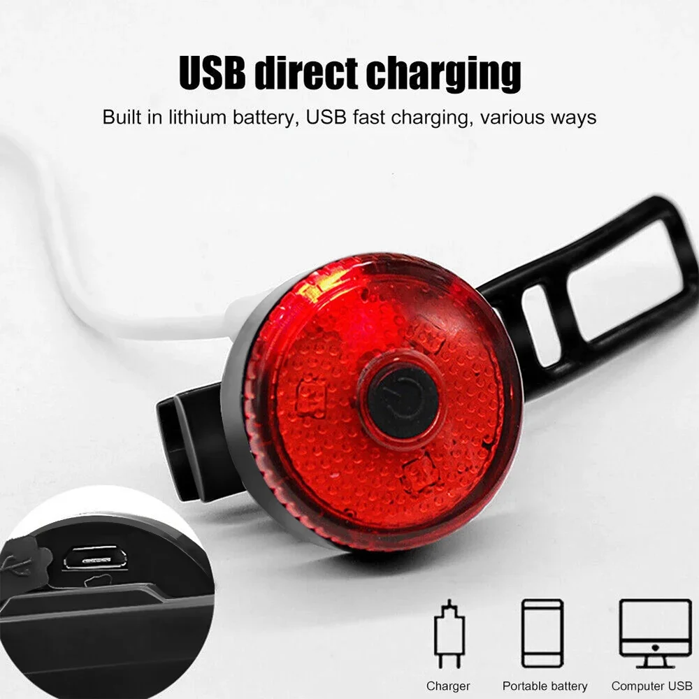 X-TIGER Bright Bicycle Taillight COB Lamp Beads 220mAh USB Rechargeable Seatpost Safety Warning Bike Rear Light Life waterproof