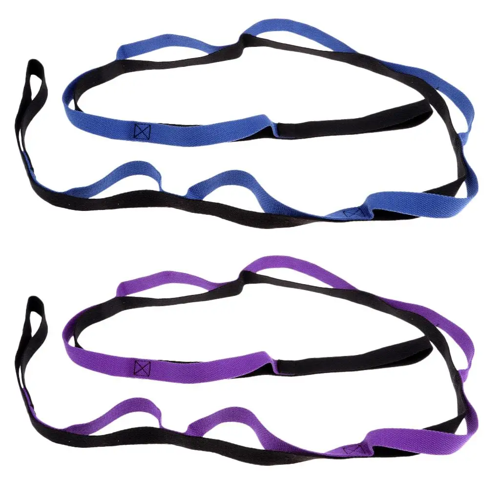 Outdoor Daisy Chain Rope 8 Loop Sewn Loop Webbing Sling for Camping Swing Hammock Hanging Hiking