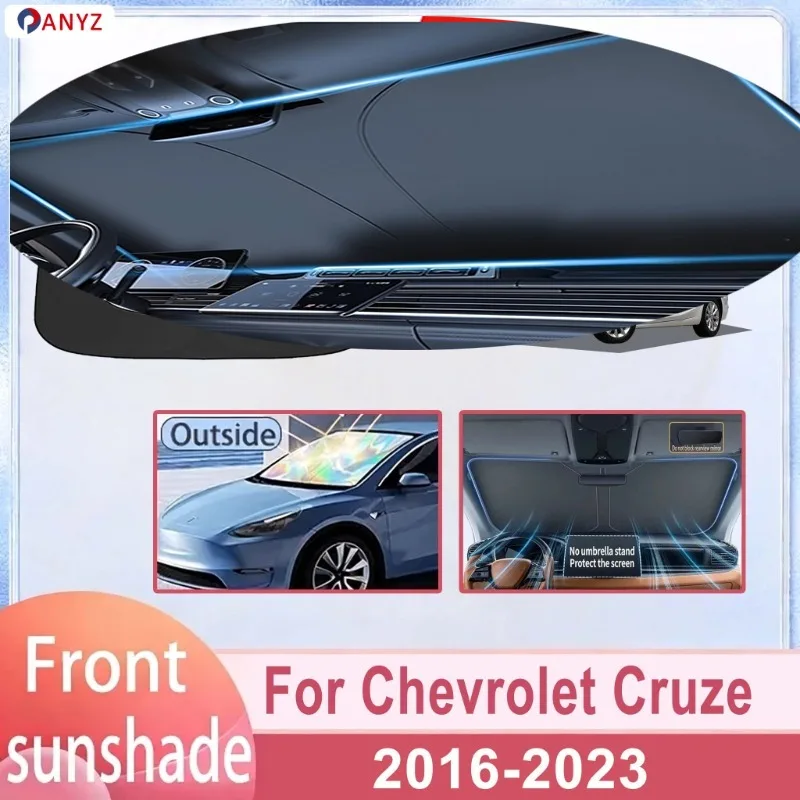 

For Chevrolet Cruze 2016-2023 Car Windshield Sunshade Cover Front Window Sun Shade Heat Insulation Summer Auto Accessories