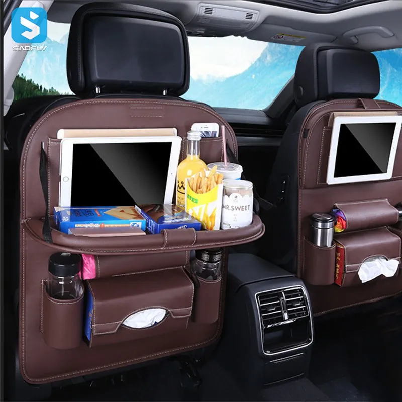 TICARVE Car Backseat Organizer with Touch Screen Tablet Holder Auto Storage Pockets Car Seat Back Protectors Car Accessories