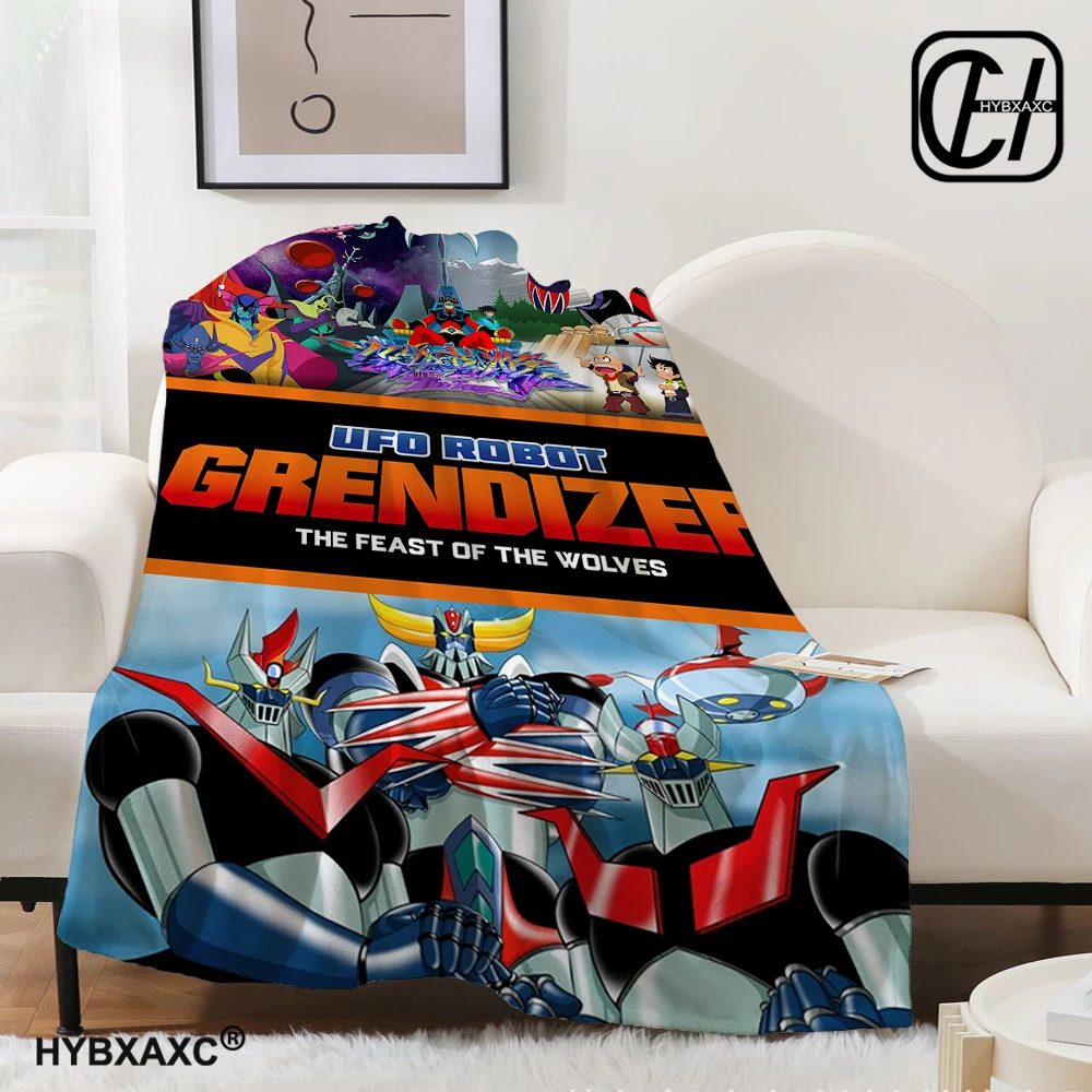 UFO ROBO GRENDIZER GOLDORAK Printed blankets Warm Flannel blankets Soft and comfortable blanket bed linings Birthday Gift