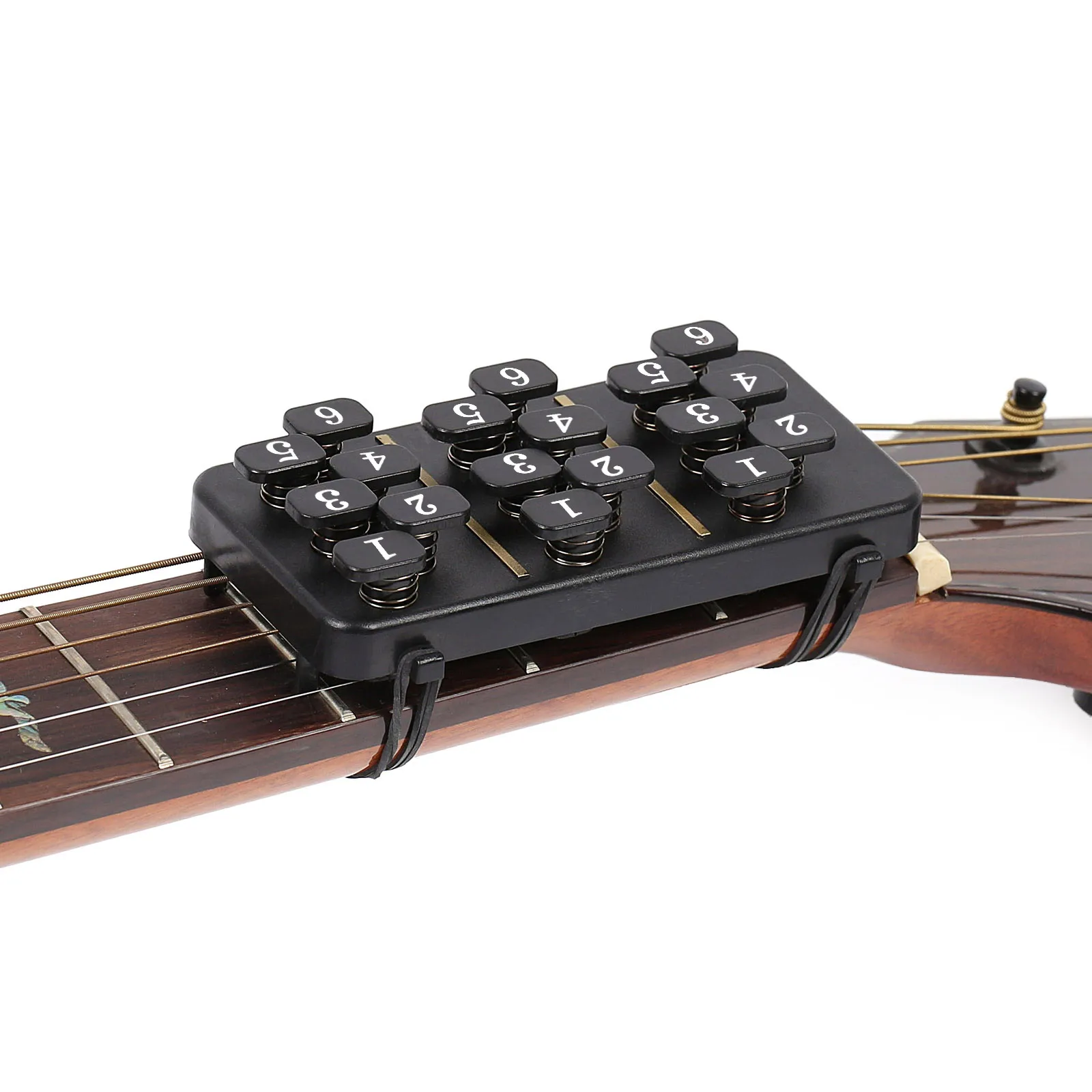 

Guitar Chord Trainer with 18 Buttons Guitar Learning Aid Tool for People Whose Fingers Hurt From Guitar Strings