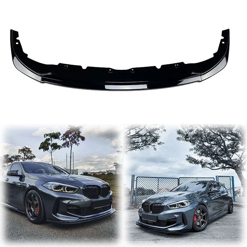 

2020 To 2024 For BMW 1 Serie F40 M Sport 118i 120i 128ti Car Front Bumper Lip Splitter Diffuser Body Kit Spoiler Bumper By ABS
