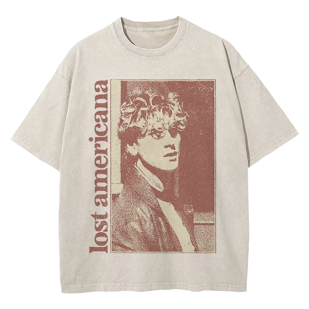 

Oversized Harajuku Style Top, Washed 230GSM Cotton Y2K 2026 T-shirt for Women Men, Fashion Short Sleeve O-Neck Unisex Casual Tee