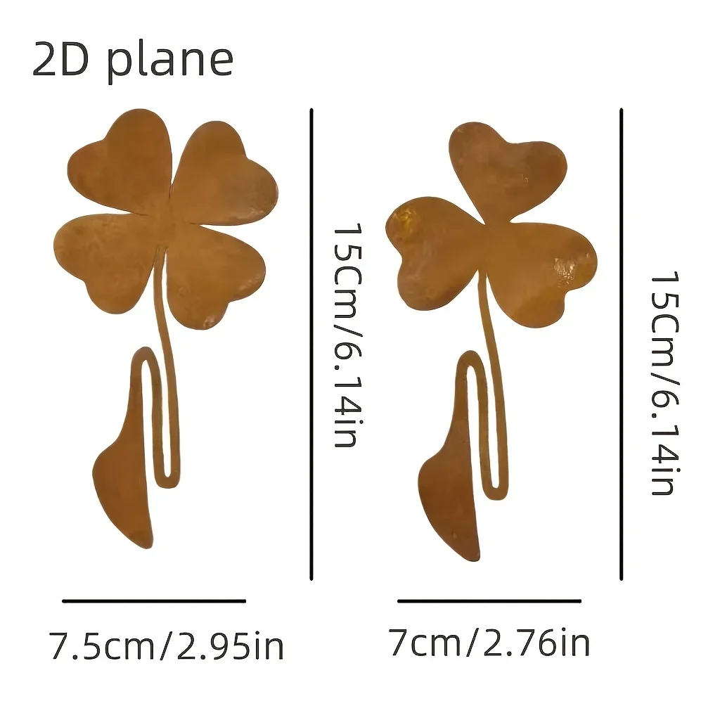 [2D Flat] Natural Beauty for The Countryside, Featuring Outdoor Rusty Metal Garden Decorations, Garden Signs, Insertable