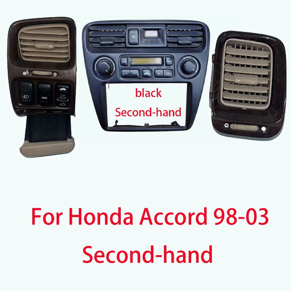 Used Mahogany Manual AC HVAC Climate Heater Temperature Control Panel 5452 79600-S84-A41ZA For Honda Accord 98-03