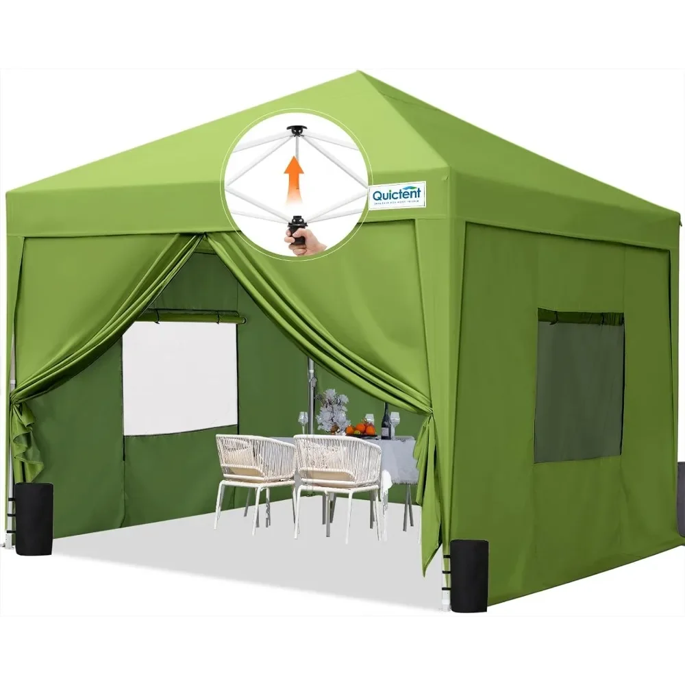 Privacy Pop up Canopy Tent with Sidewalls and Roll-up Ventilated Windows, One Person Setup